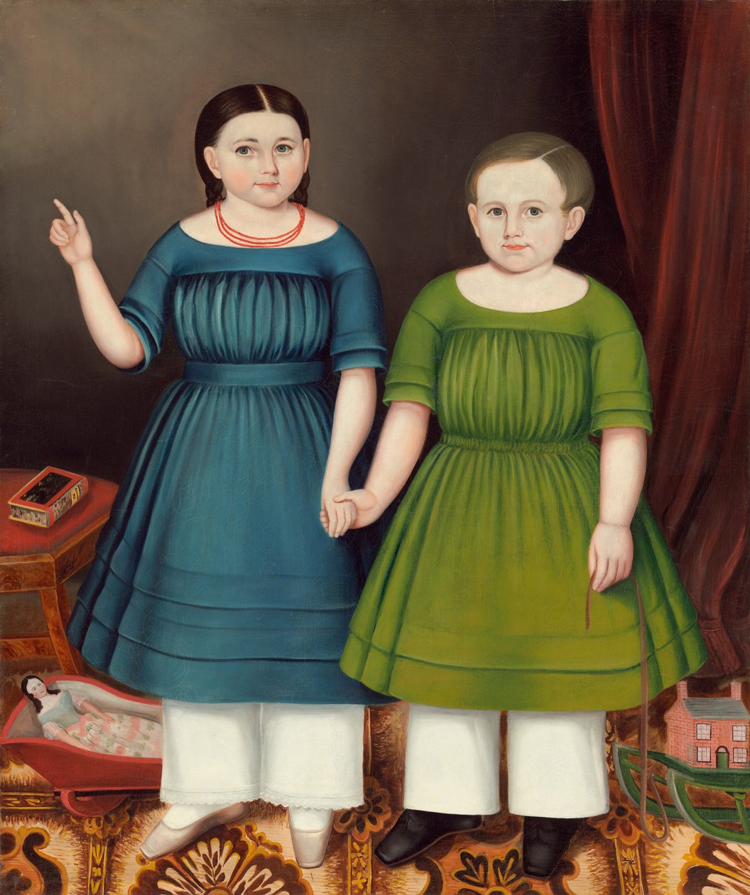 Mary en Francis Wilcox, 1845 door Joseph Whiting Stock
