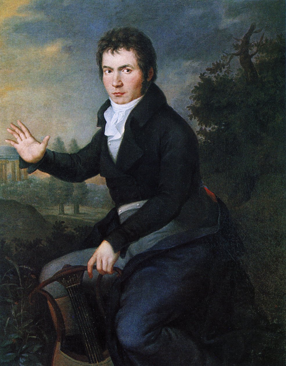 Portrait of van Beethoven door Joseph Willibrord Mahler