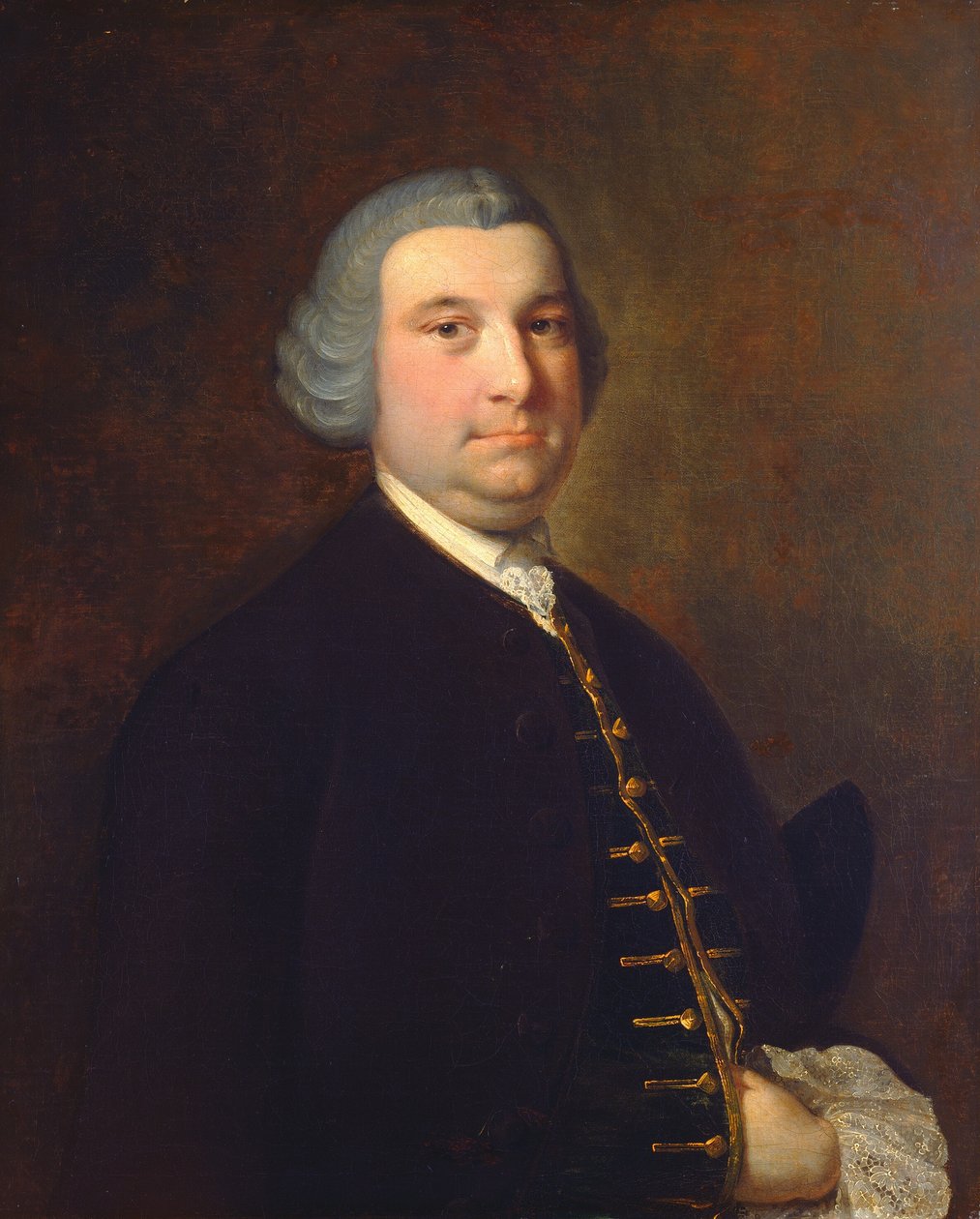 Portret van een Heer door Joseph Wright
