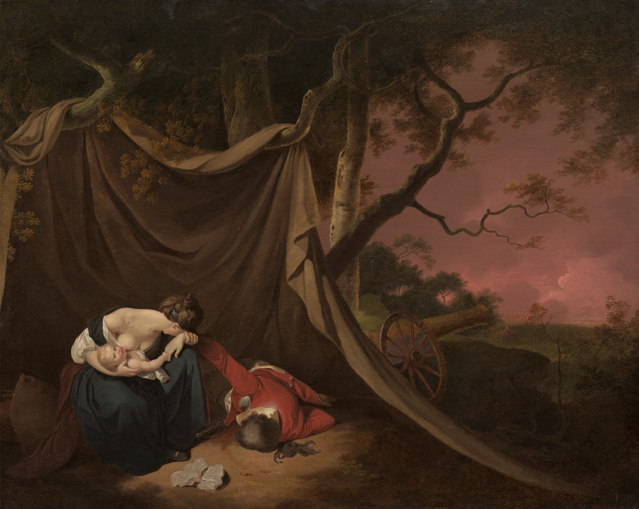 De dode soldaat door Joseph Wright of Derby
