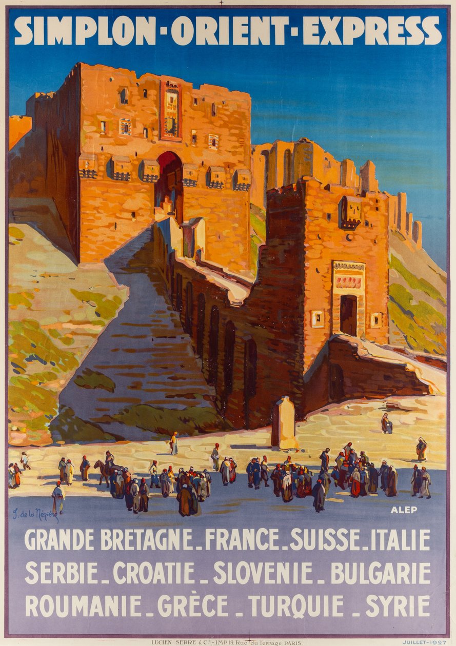 Simplon-Orient-Express, ca. 1927 door Joseph de La Nézière