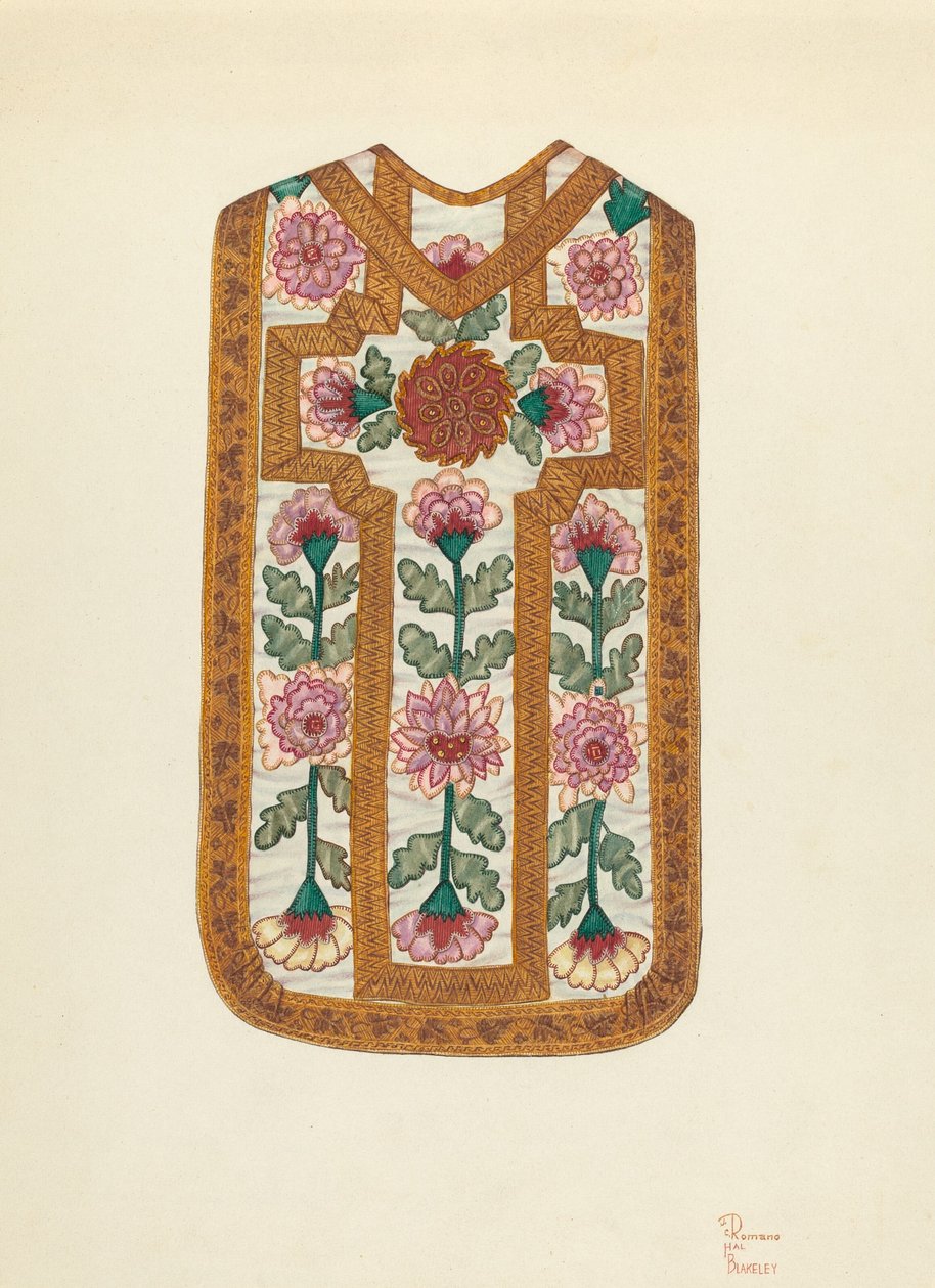 Kerkelijk Gewaad, ca. 1939 door Josephine C. Romano
