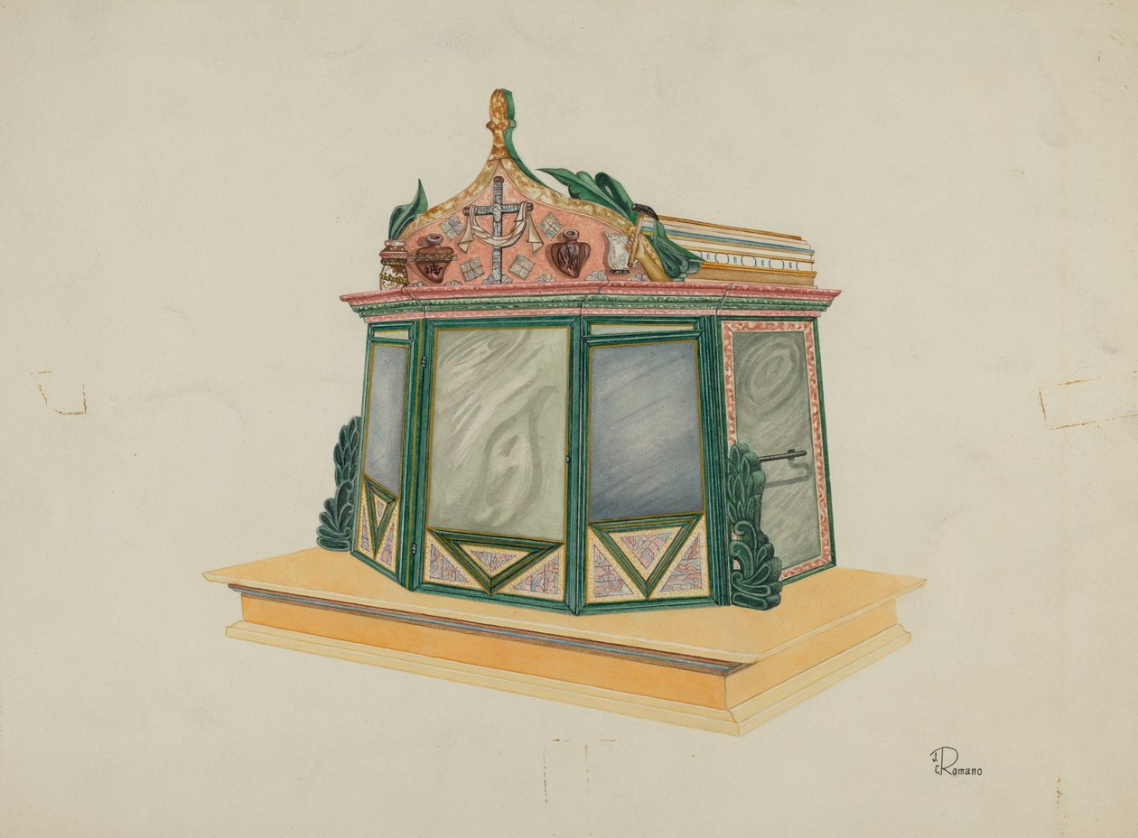 Tabernakel, ca. 1939 door Josephine C. Romano