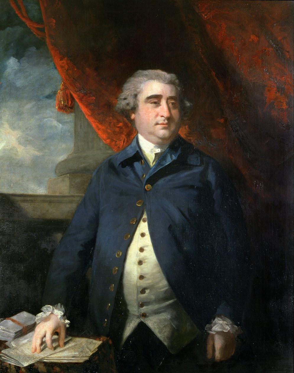 Charles James Fox (1749-1906) 1782 door Joshua Reynolds