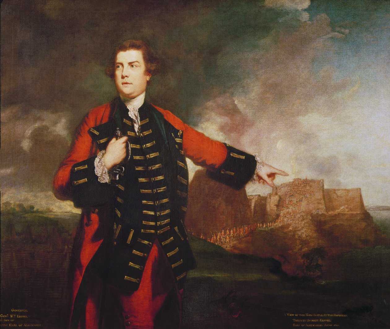 Generaal William Keppel, Bestorming van het Morro Kasteel door Joshua Reynolds
