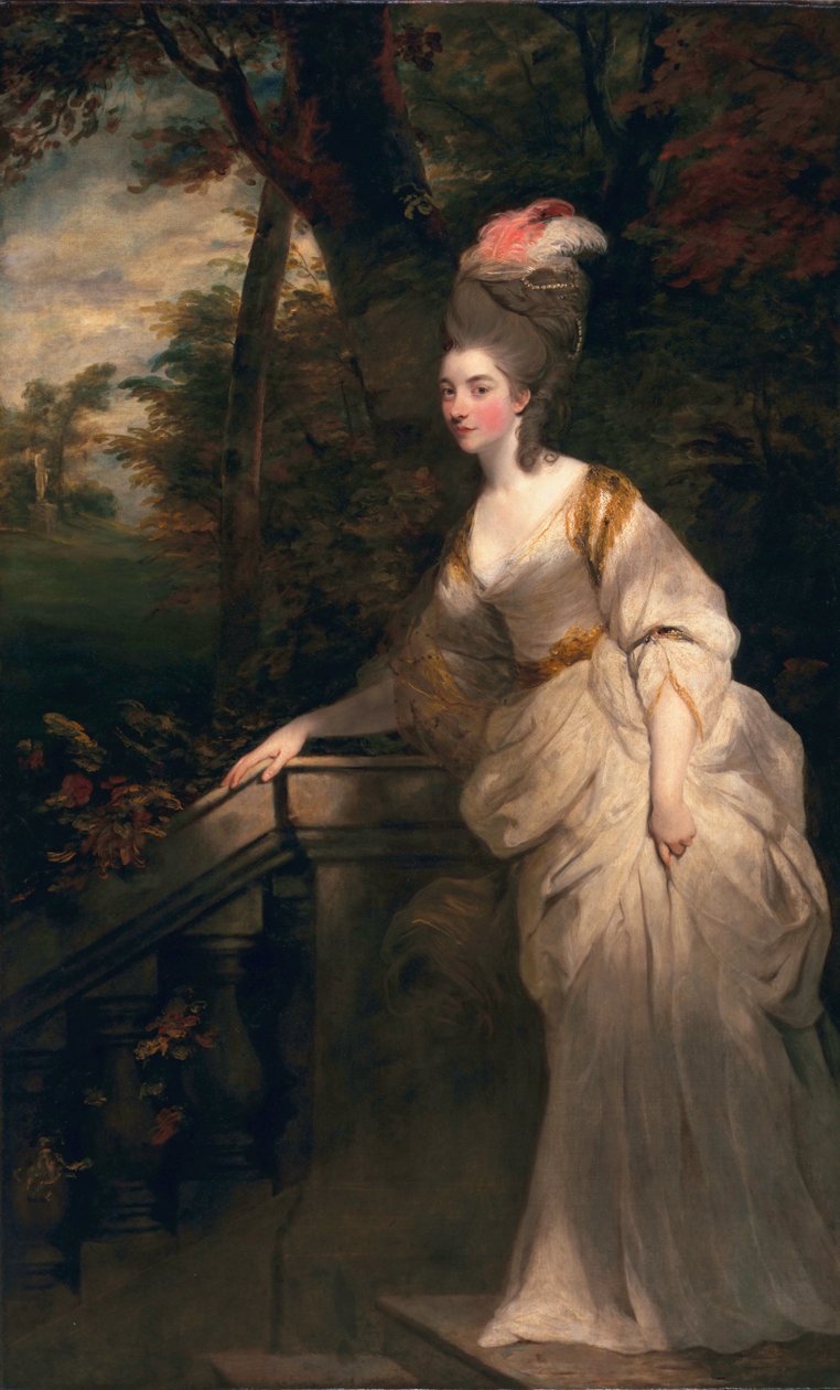 Georgiana Cavendish, Hertogin van Devonshire, ca. 1775-76 door Joshua Reynolds