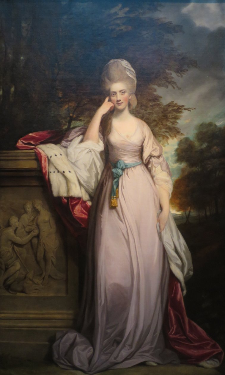 Portret van Anne Montgomery (ca. 1752-1819), vrouw van de 1e Markies Townshend door Joshua Reynolds