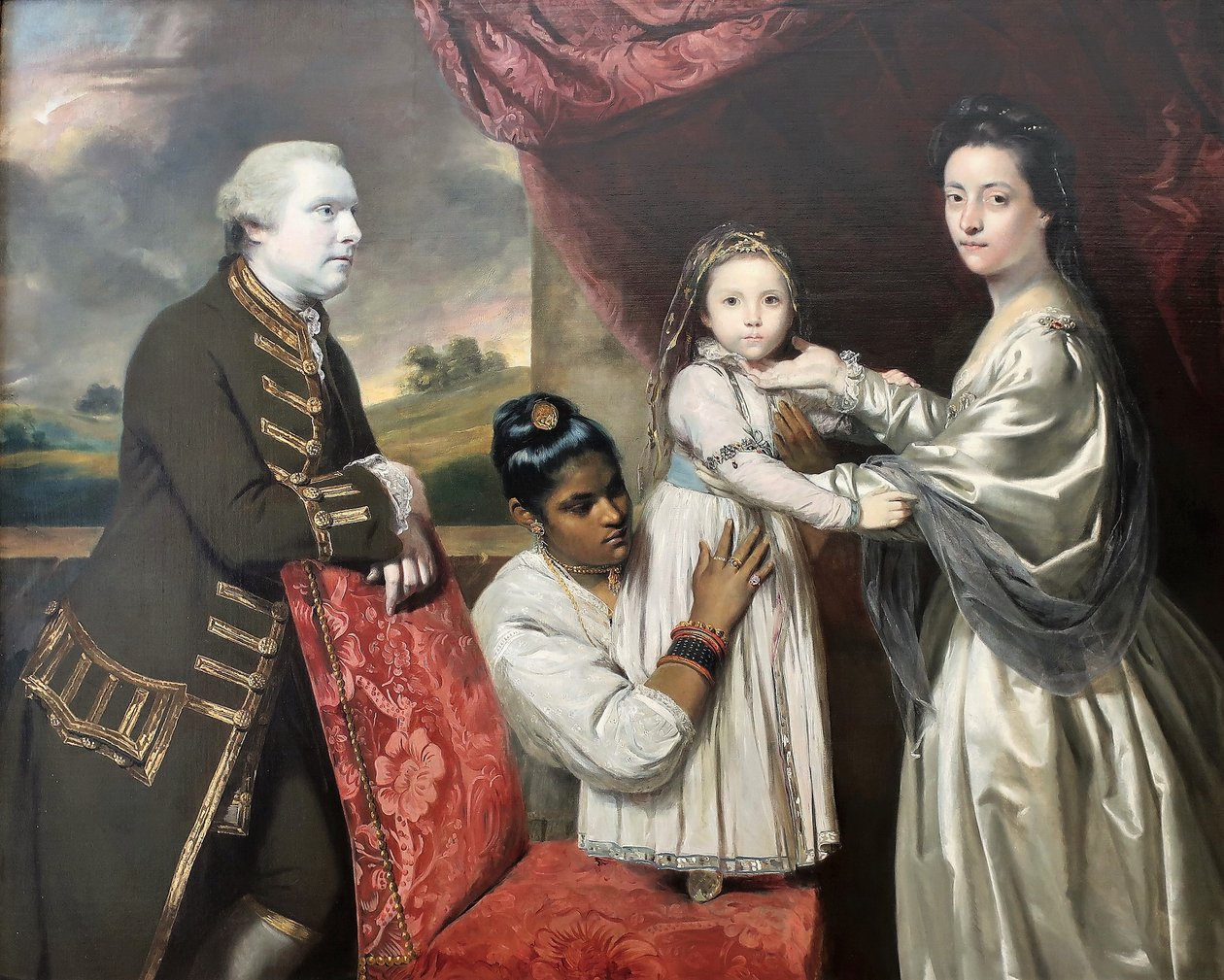 1765 Familie Reynolds Hancock door Joshua Reynolds