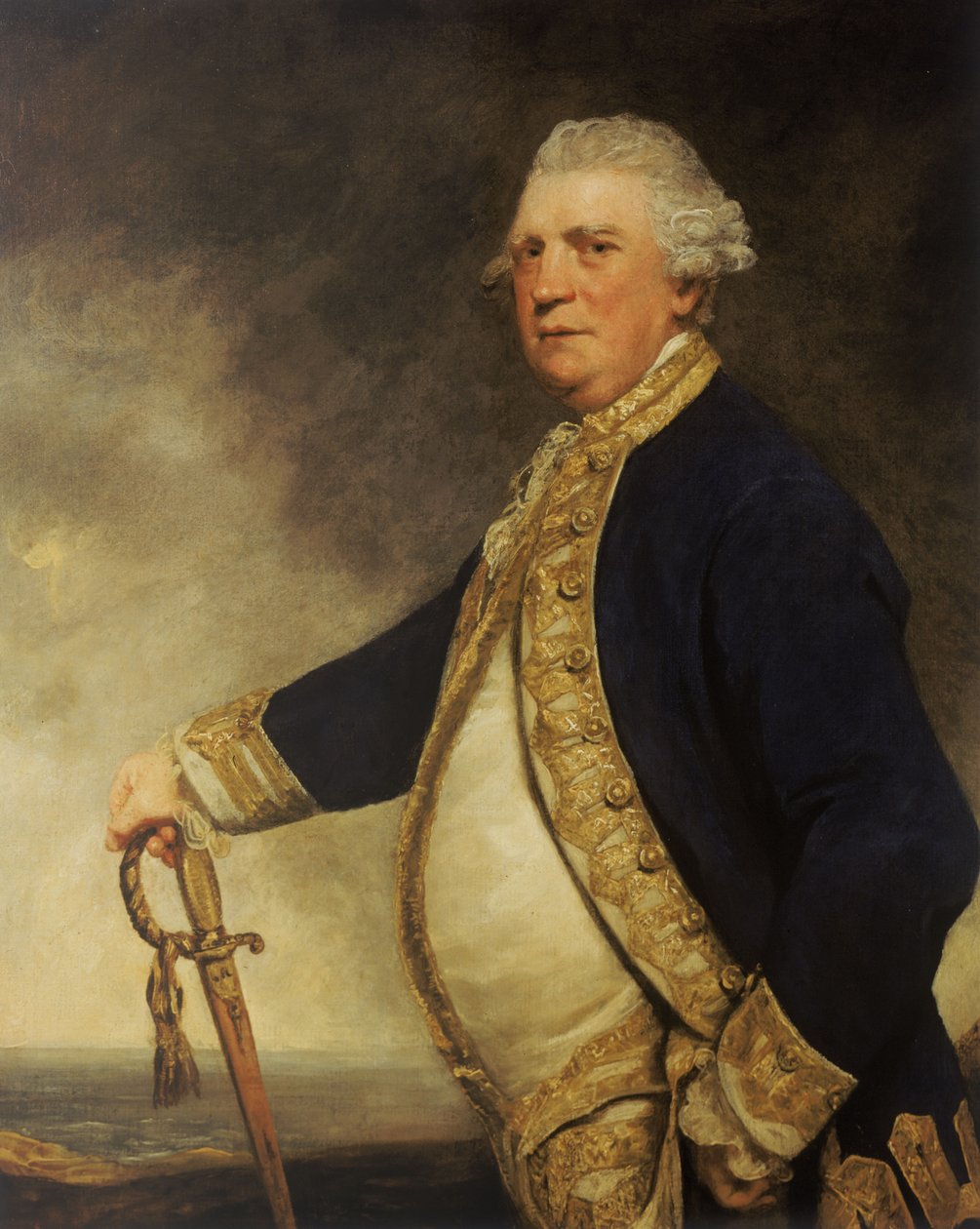 Admiraal Augustus Keppel (1725-1786) door Joshua Reynolds