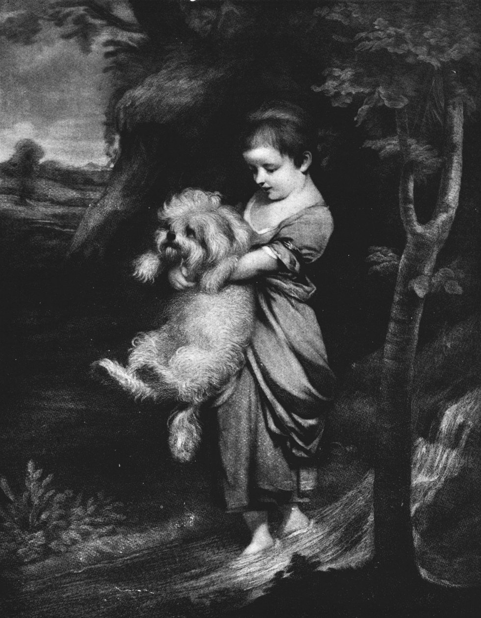 De oversteek van de beek door Joshua Reynolds