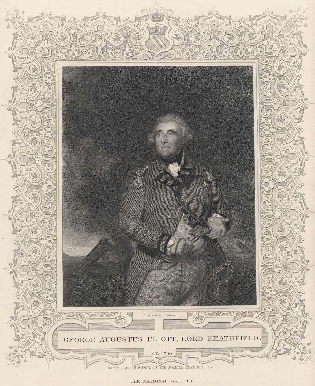 George Augustus Eliott, 1e Baron Heathfield door Joshua Reynolds