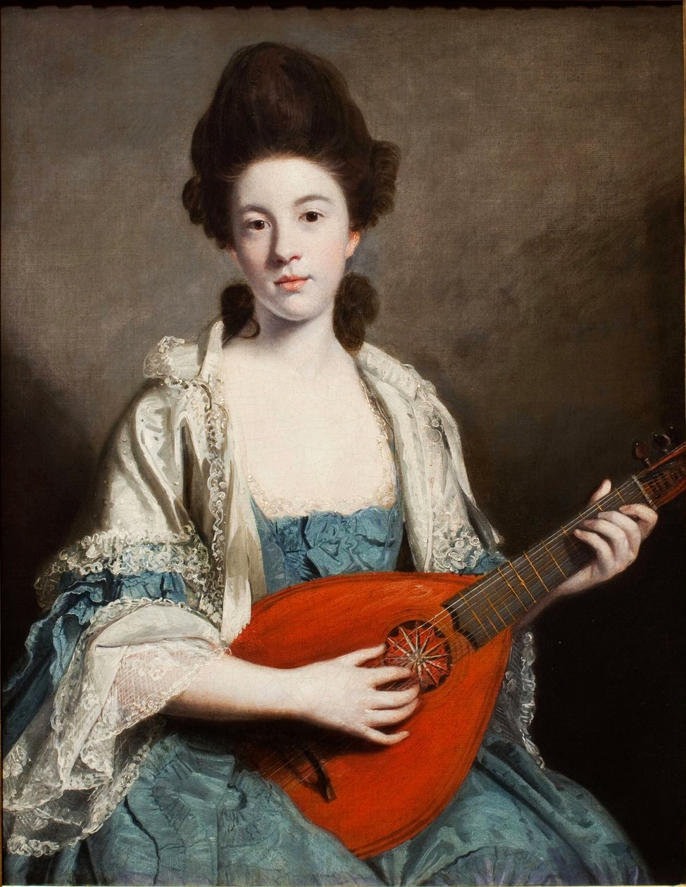 Miss Phillis Hurrell (1746-1836) door Joshua Reynolds
