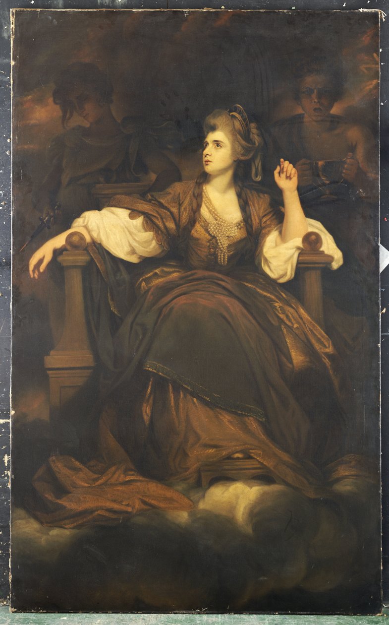 Mevrouw Siddons als "De tragische muze" door Joshua Reynolds