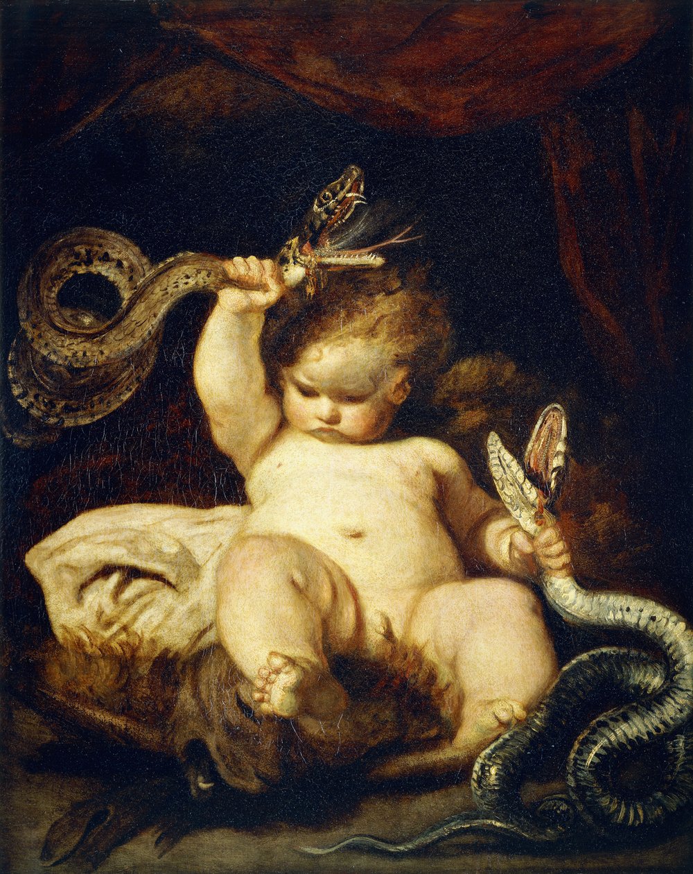 De Kleine Hercules door Joshua Reynolds