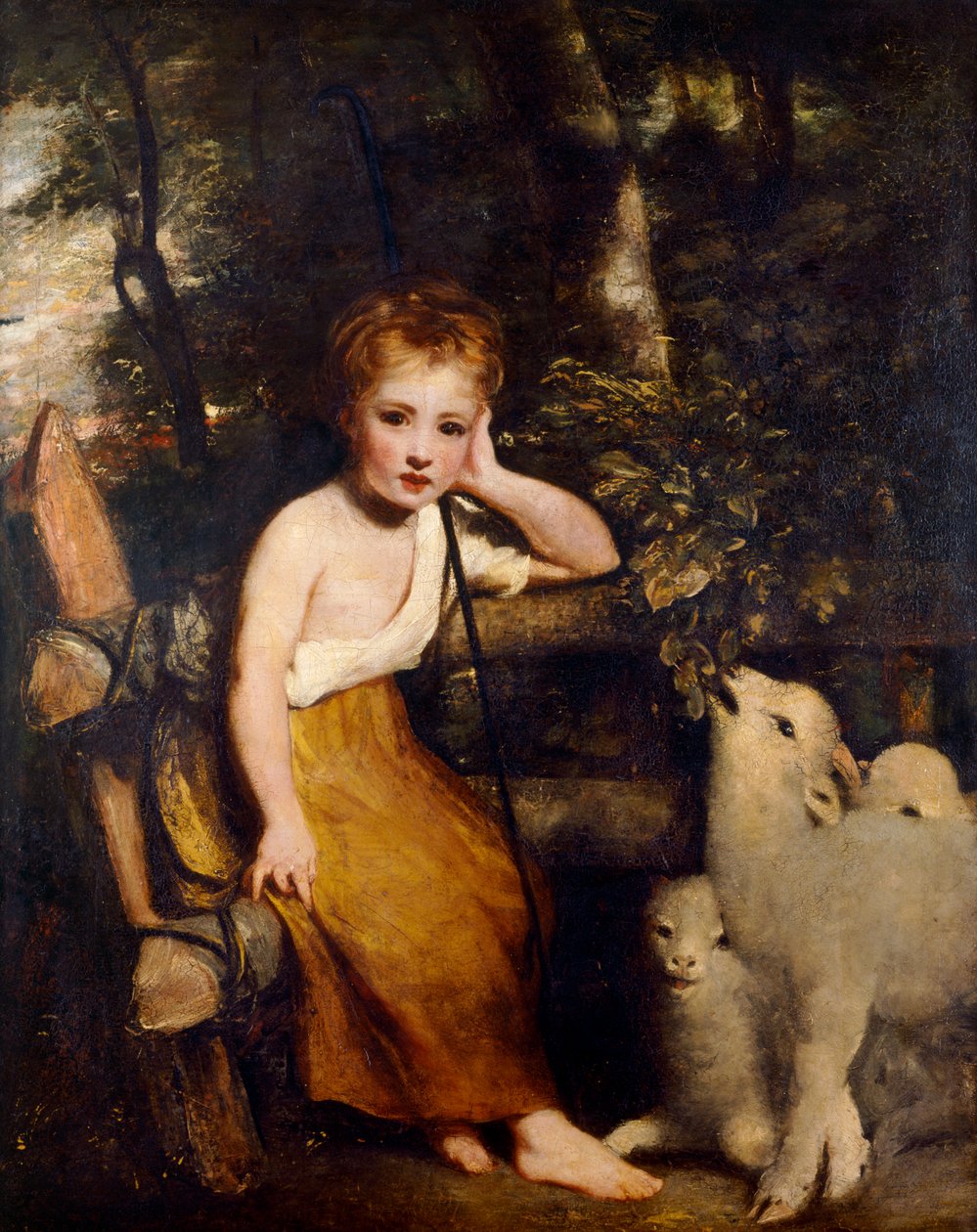 De jonge herderin door Joshua Reynolds