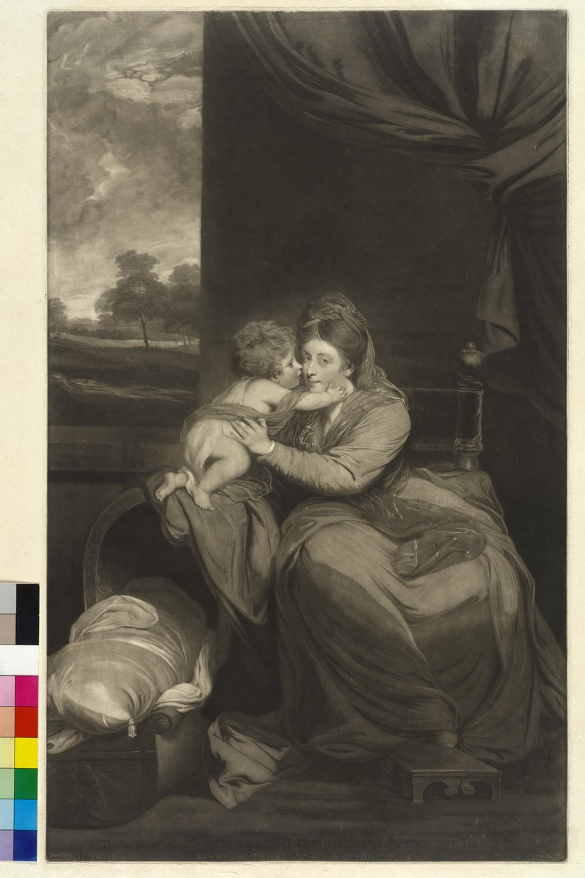 Vicomtesse Melbourne Elizabeth Lamb door Joshua Reynolds