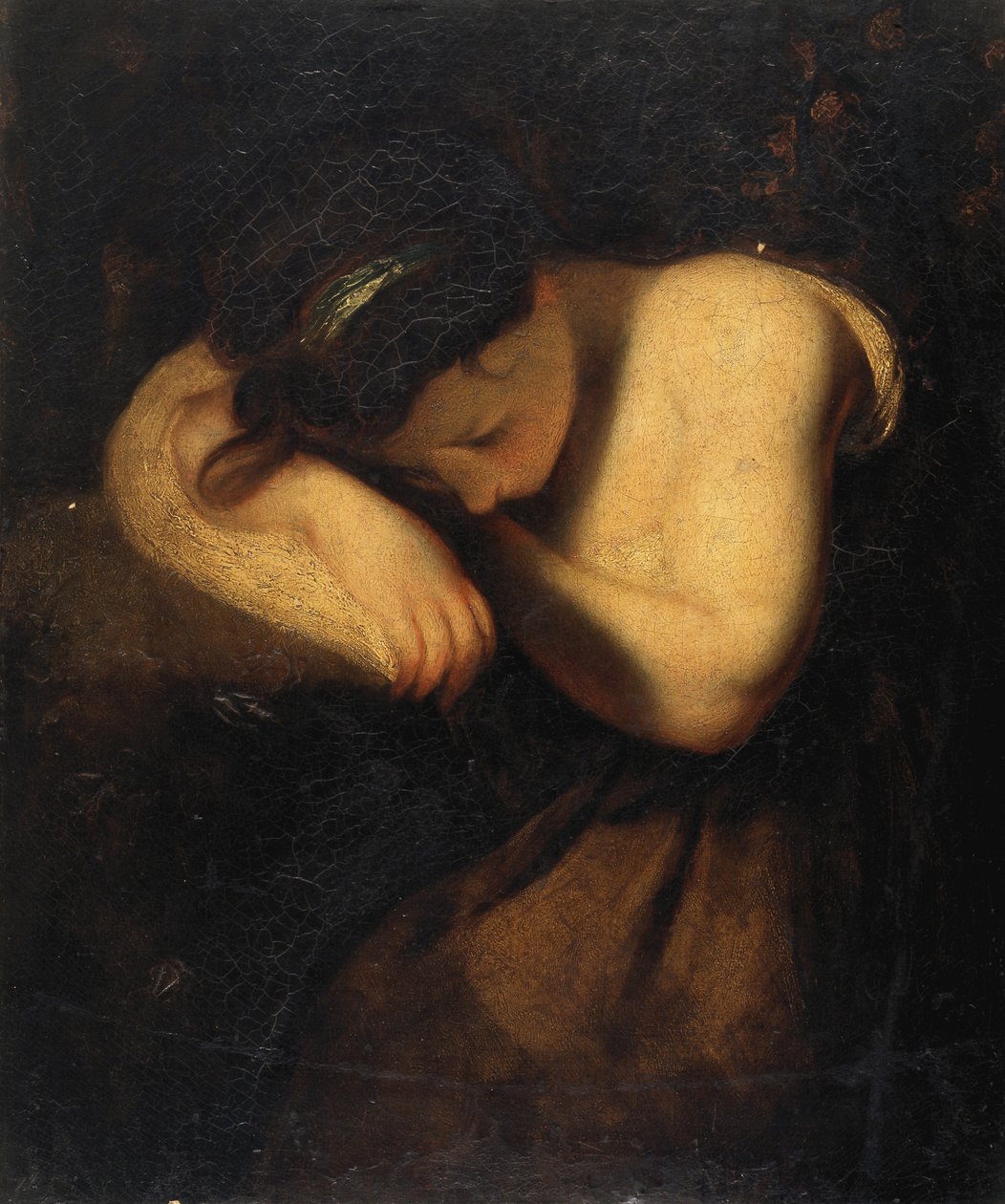 Slapend meisje door Joshua Reynolds