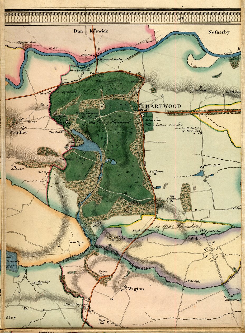A4, Harewood, Alwoodley Hall, Wigton & Wike door Joshua Thorp
