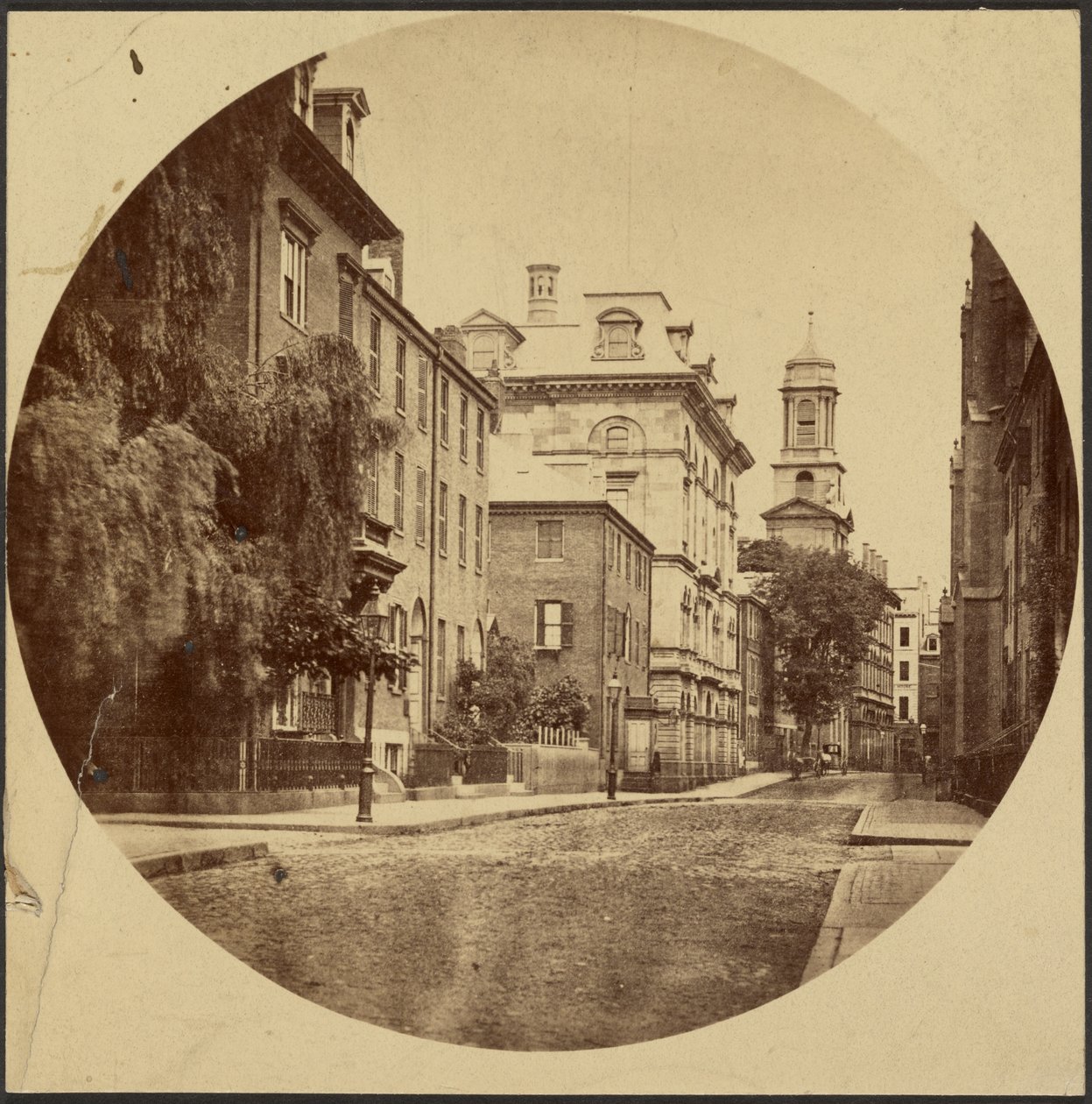 Chauncy Street vanaf Exeter Place door Josiah Johnson Hawes
