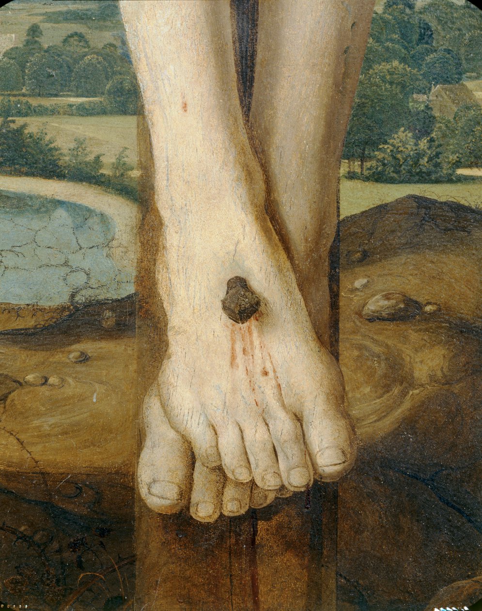 Calvarieberg, detail door Josse (fl.1493 1508) Lieferinxe