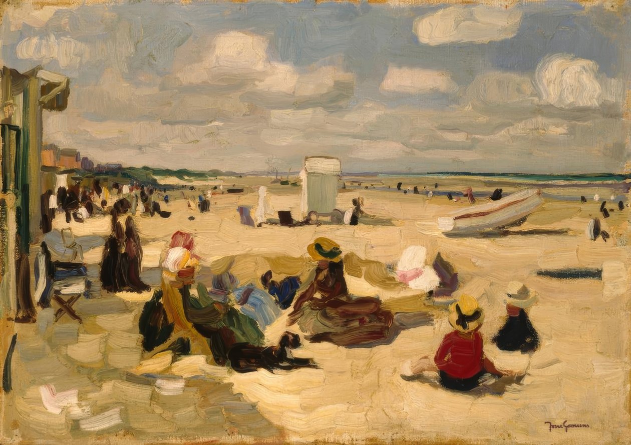 Strand van La Panne door Josse Goossens