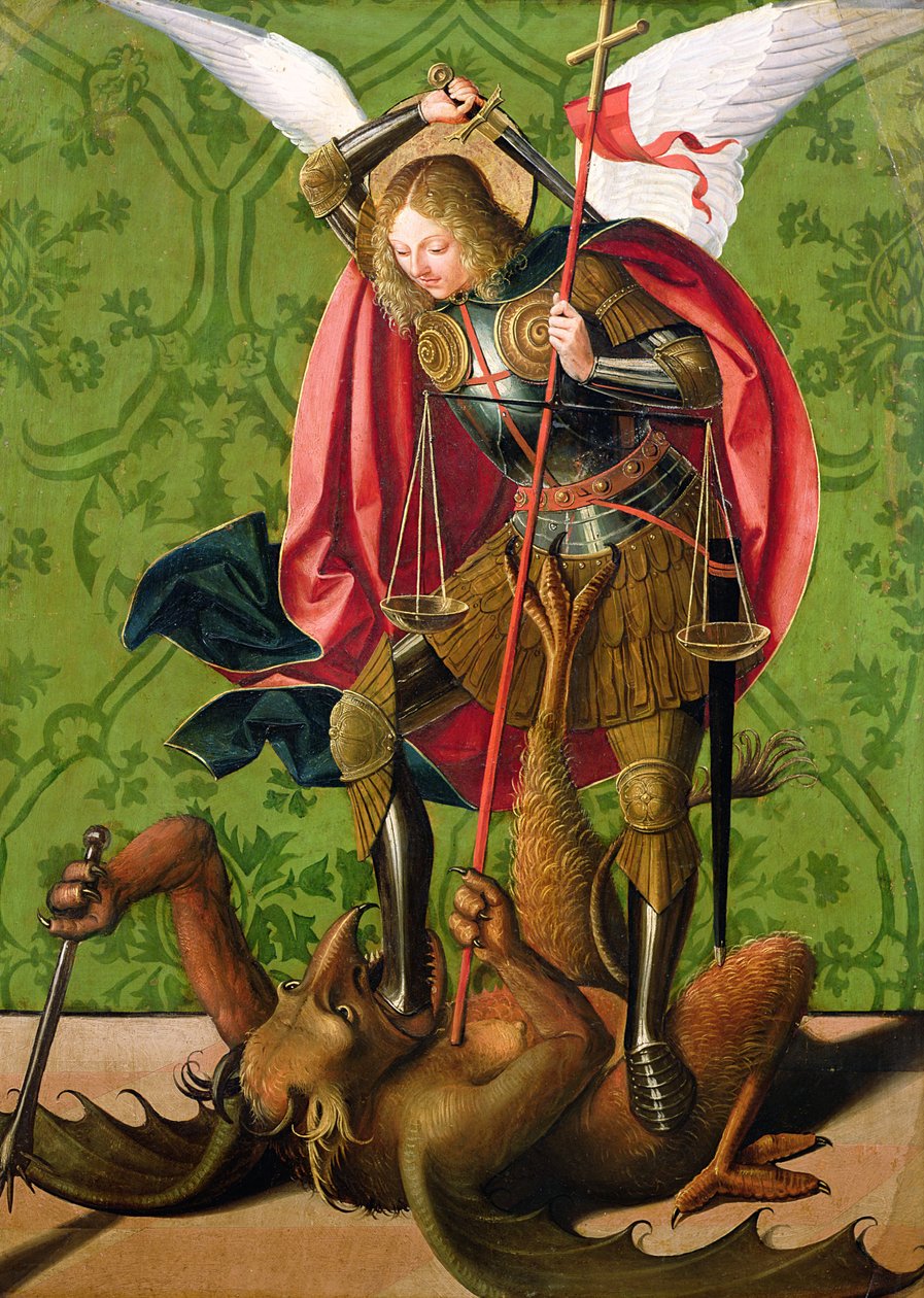 St. Michael doodt de draak door Josse Lieferinxe