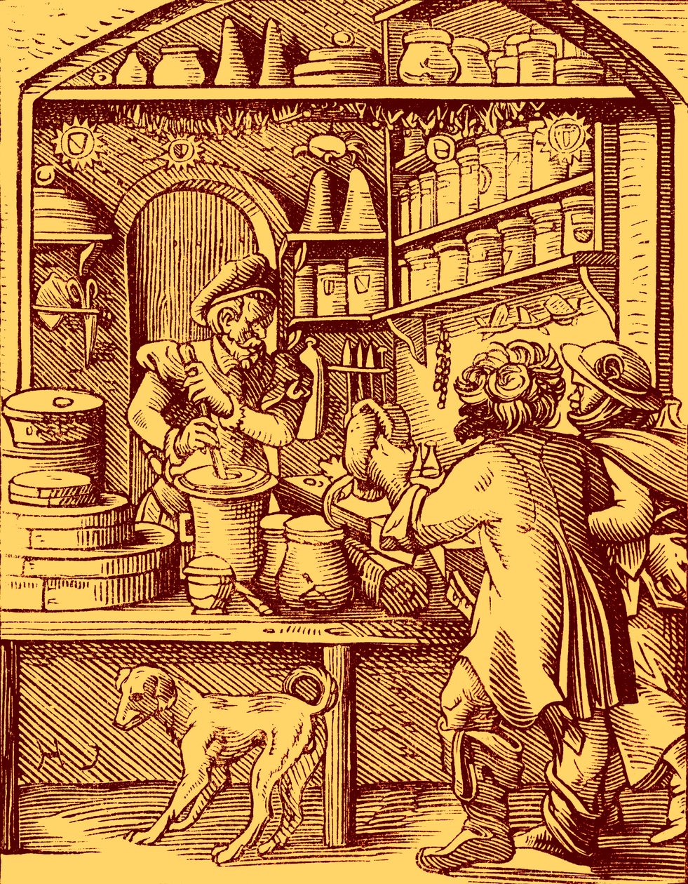 Apotheker door Jost Amman
