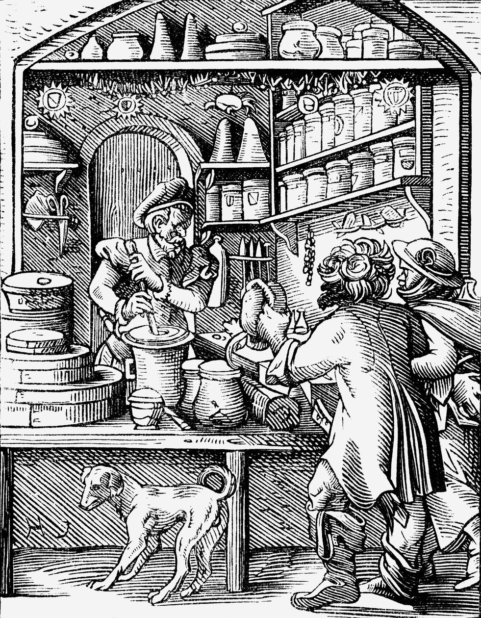 Apotheker door Jost Amman