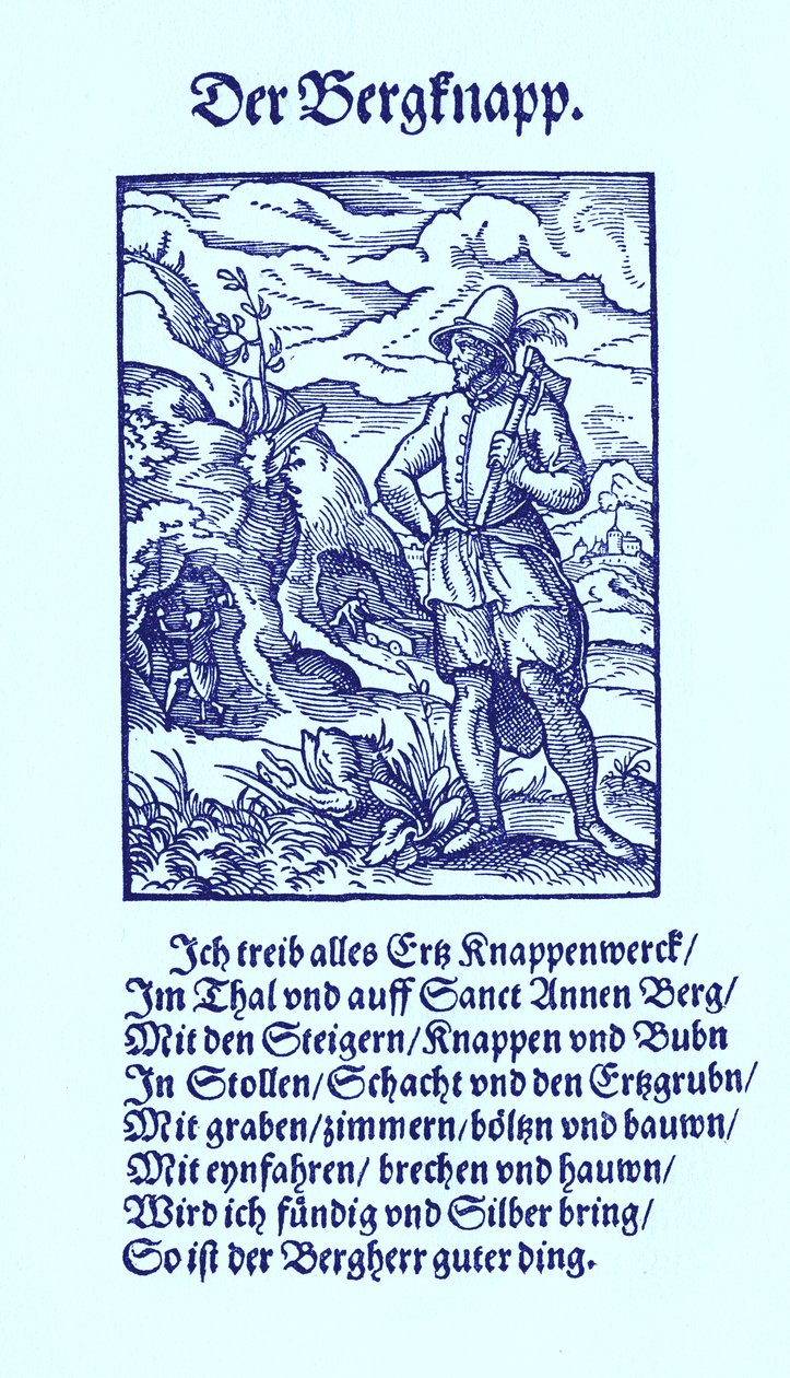 Mijnwerker door Jost Amman