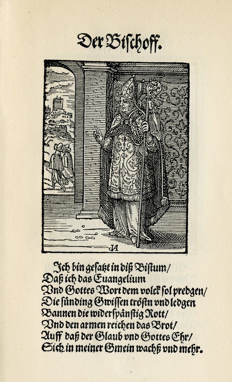 De bisschop door Jost Amman