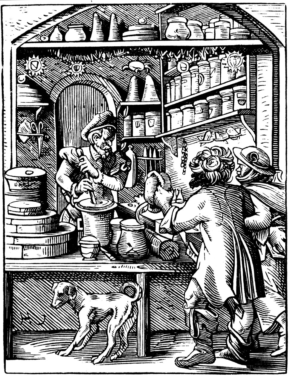 De apotheek door Jost Amman