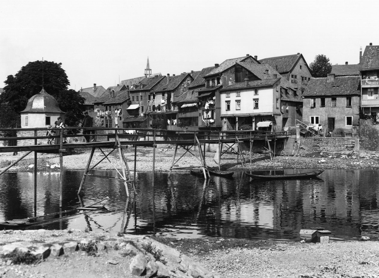 De rivier Nahe, Bad Kreuznach, c.1910 door Jousset