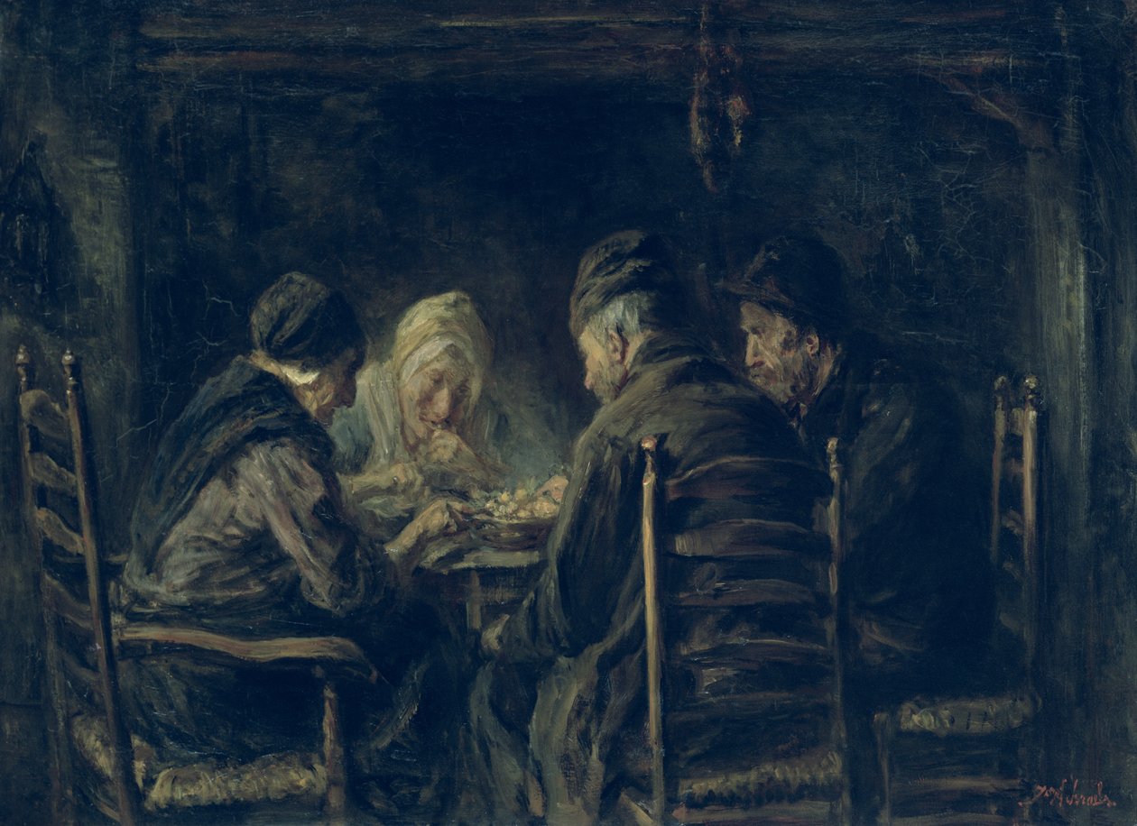 De Aardappeleters, 1902 door Jozef Israëls