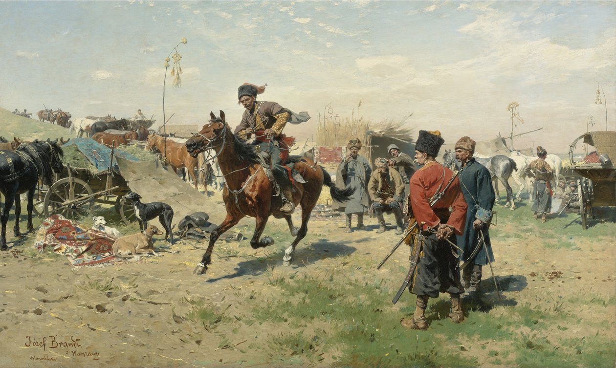 De Zaporozhische Kozakken door Jozef Brandt