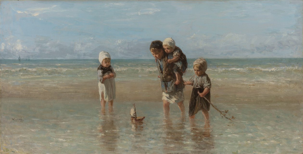 Kinderen van de zee door Jozef Israëls