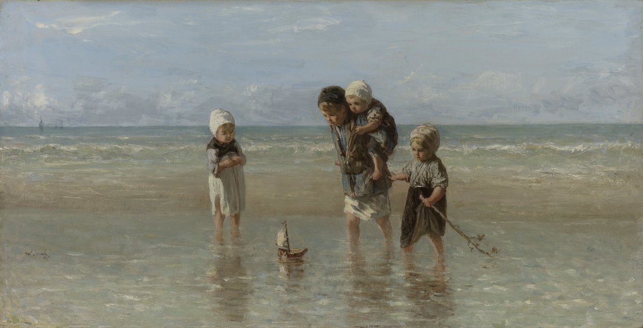 Kinderen van de zee door Jozef Israëls