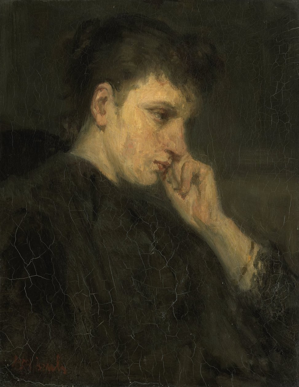 Melancholie door Jozef Israëls