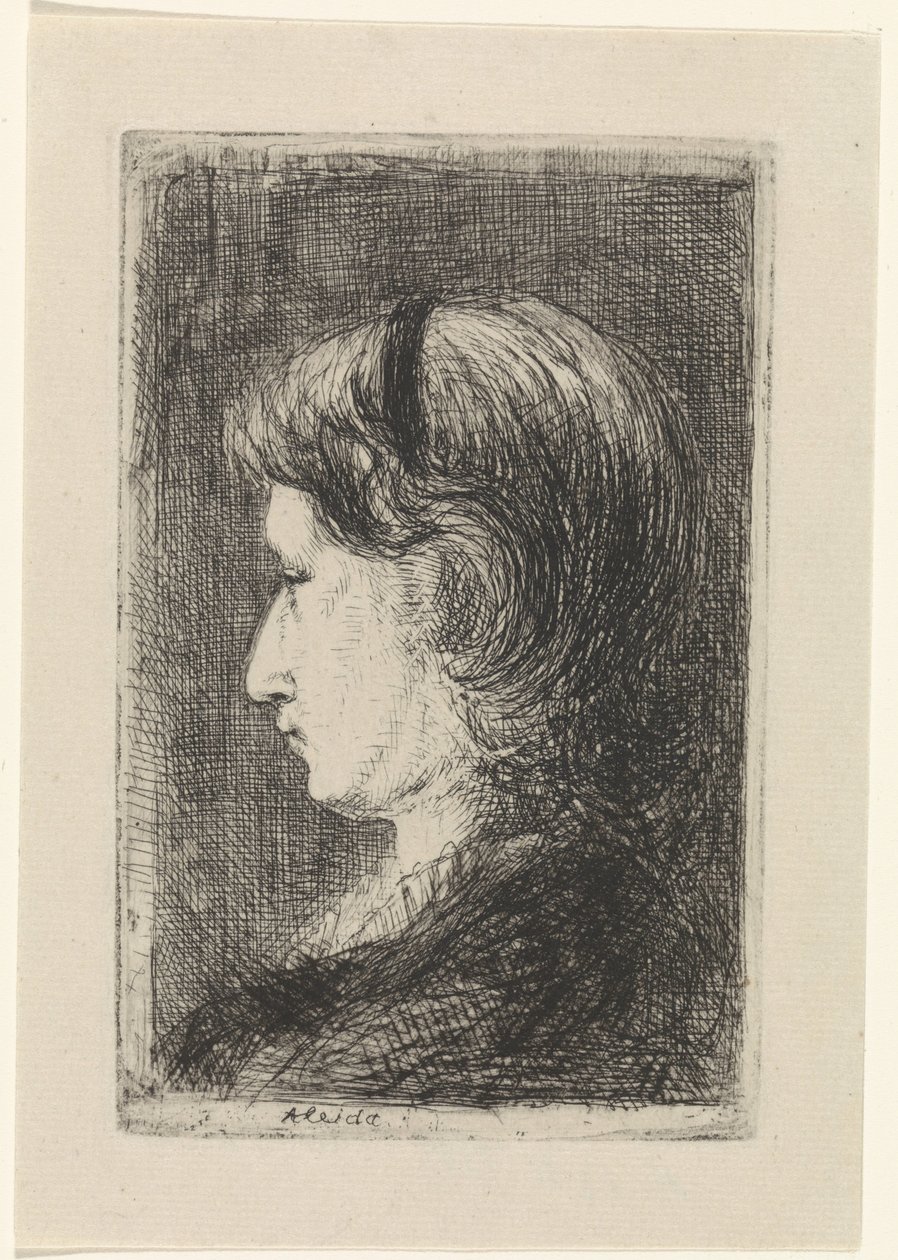 Portret van Aleida Schaap door Jozef Israëls