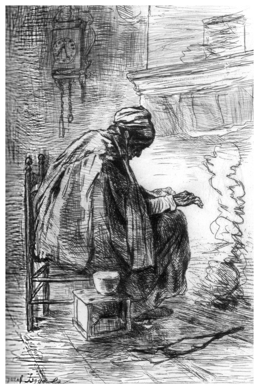 De Haard, ca. 1880-1882 door Jozef Israëls