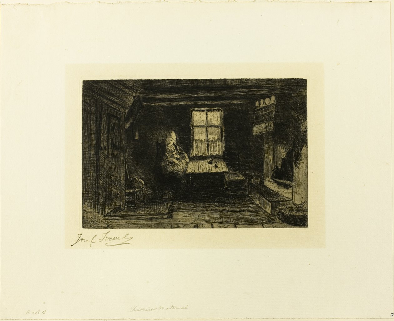 De moeder door Jozef Israëls