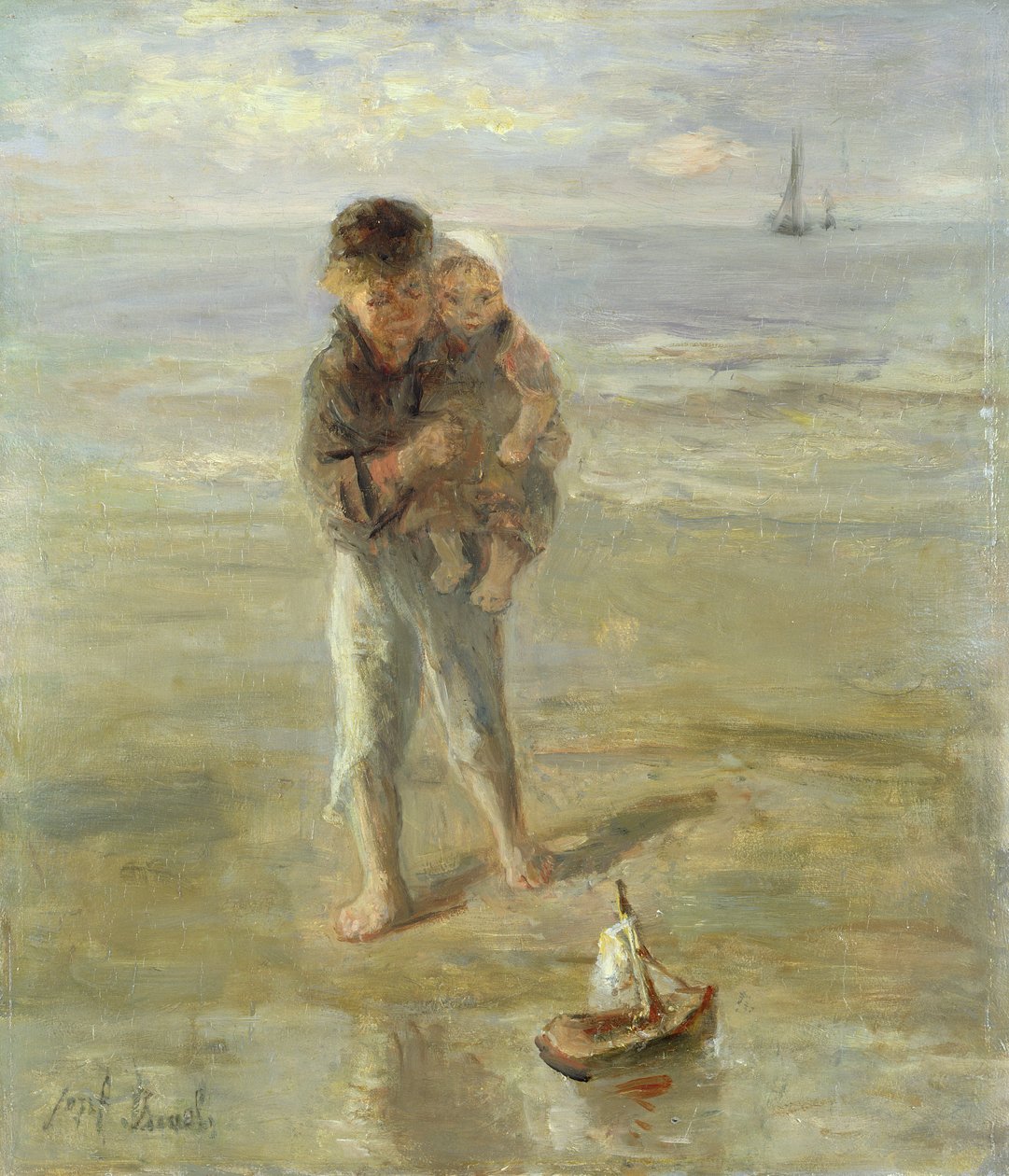 Het Speelgoedbootje door Jozef Israëls