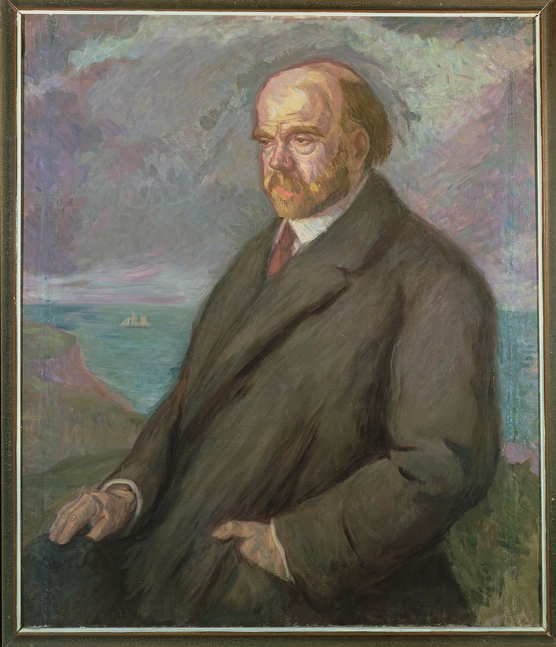Portret van Pio Baroja (1872-1956) door Juan de Echevarría