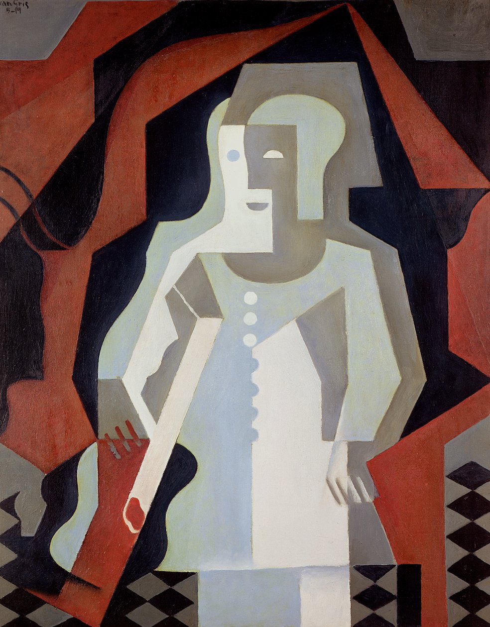 Pierrot, 1919 door Juan Gris