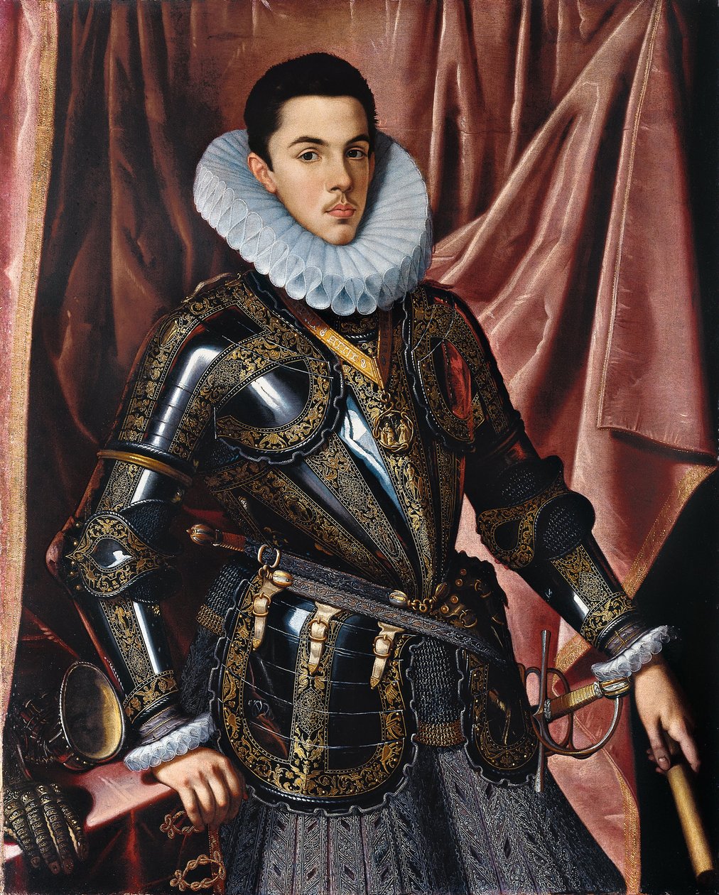 Portret van Prins Filips Emmanuel van Savoye door Juan Pantoja la de Cruz