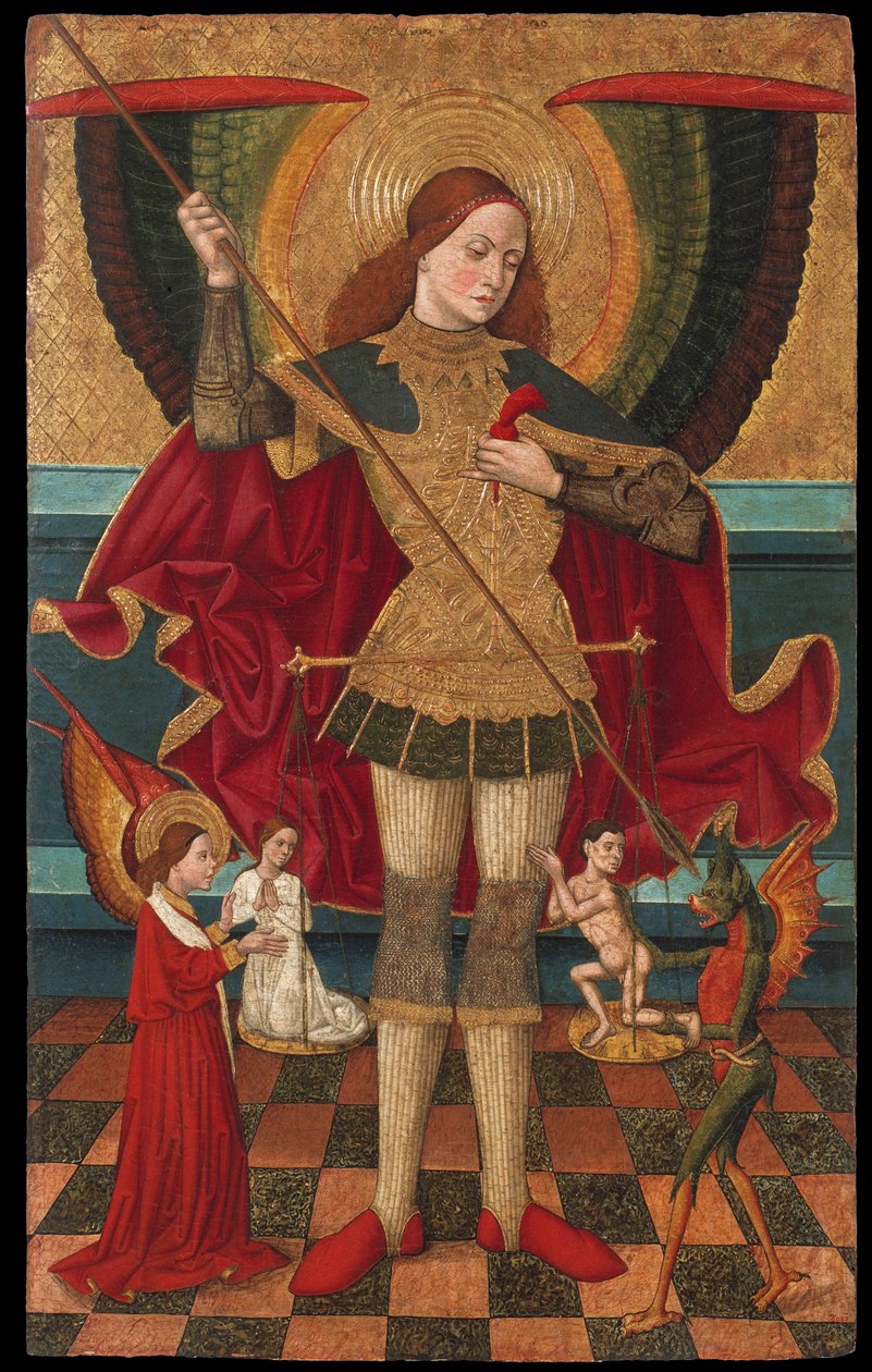 Sint Michael Weegt Zielen door Juan la de Abadia