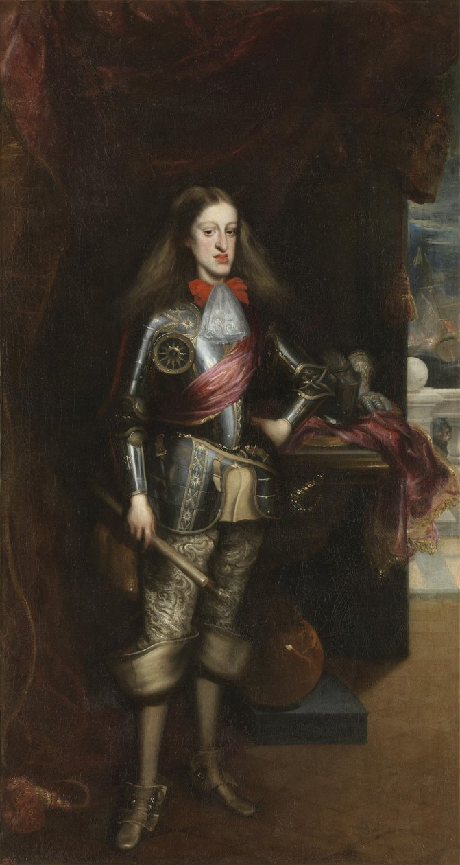 Charles II in harnas door Juan Carreño de Miranda