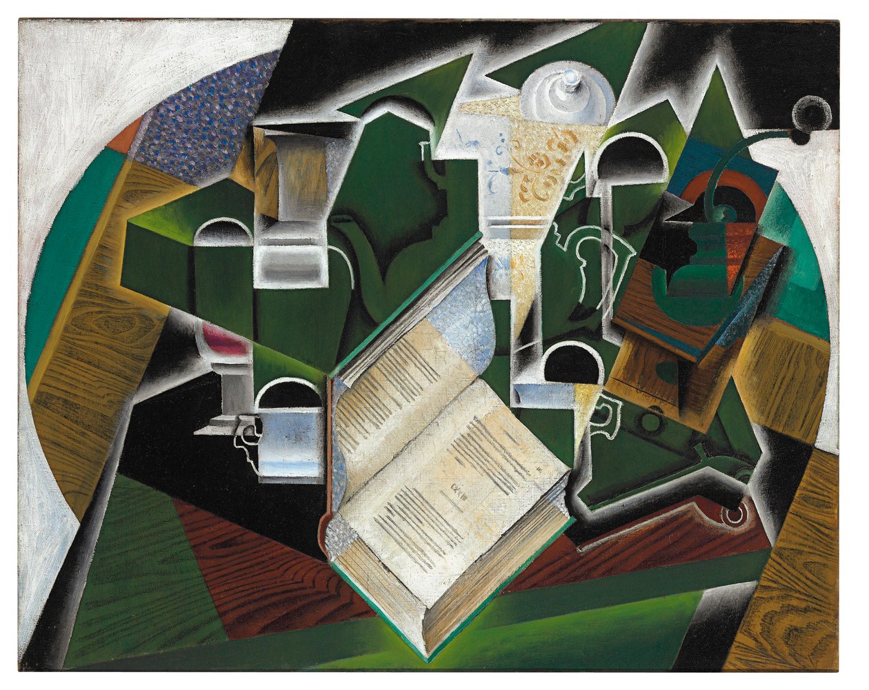 Boek, Pijp en Bril door Juan Gris