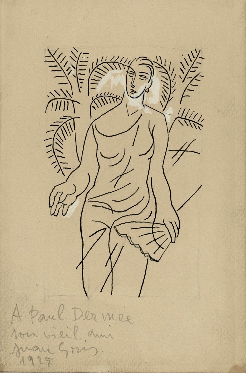 Vrouw met de L door Juan Gris