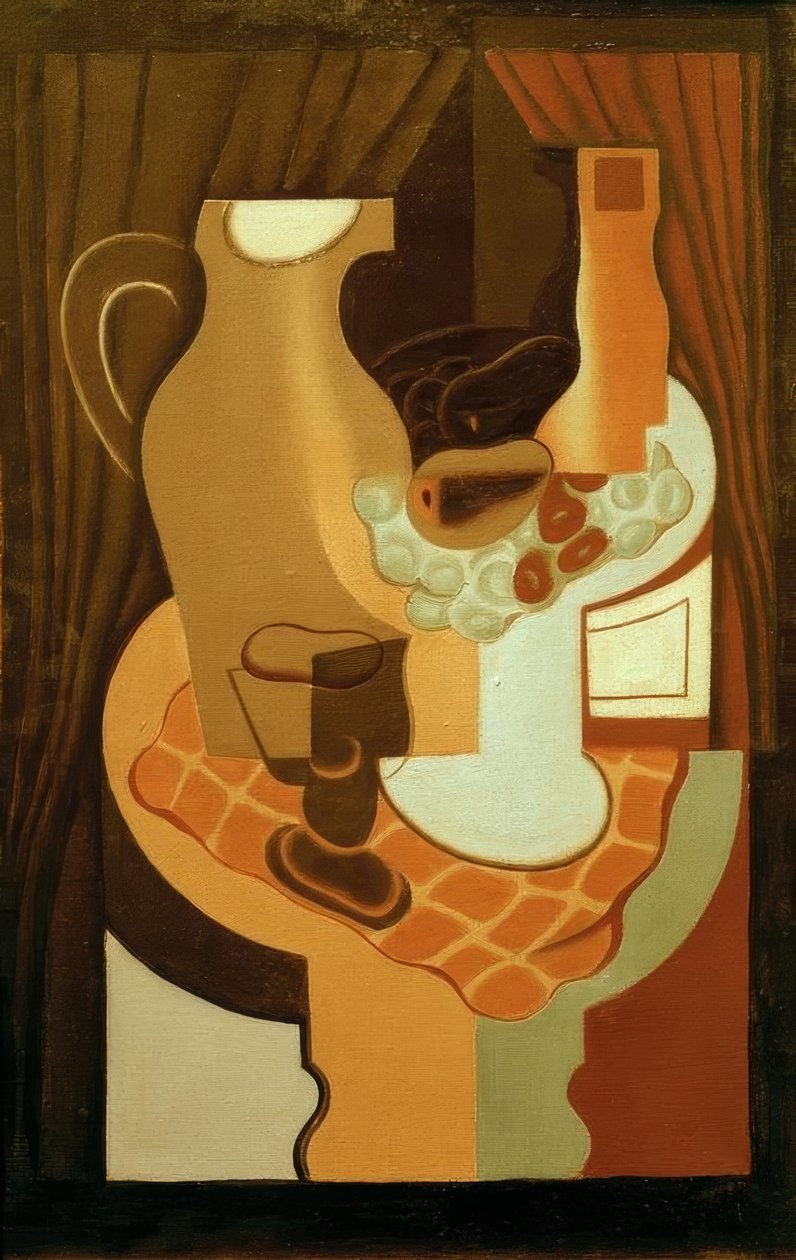 Kan en fruitschaal door Juan Gris