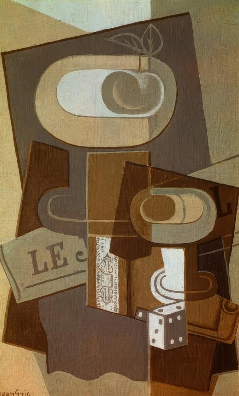 De dobbelsteen door Juan Gris